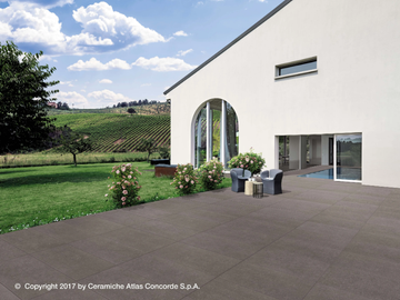 KONE FLOOR - Porcelain stoneware outdoor floor tiles with concrete effect by Atlas Concorde - view 2